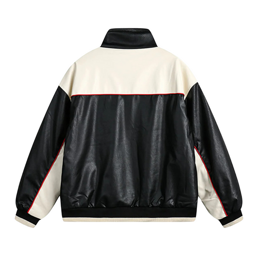 “Contrasting Motorcycle” Jacket