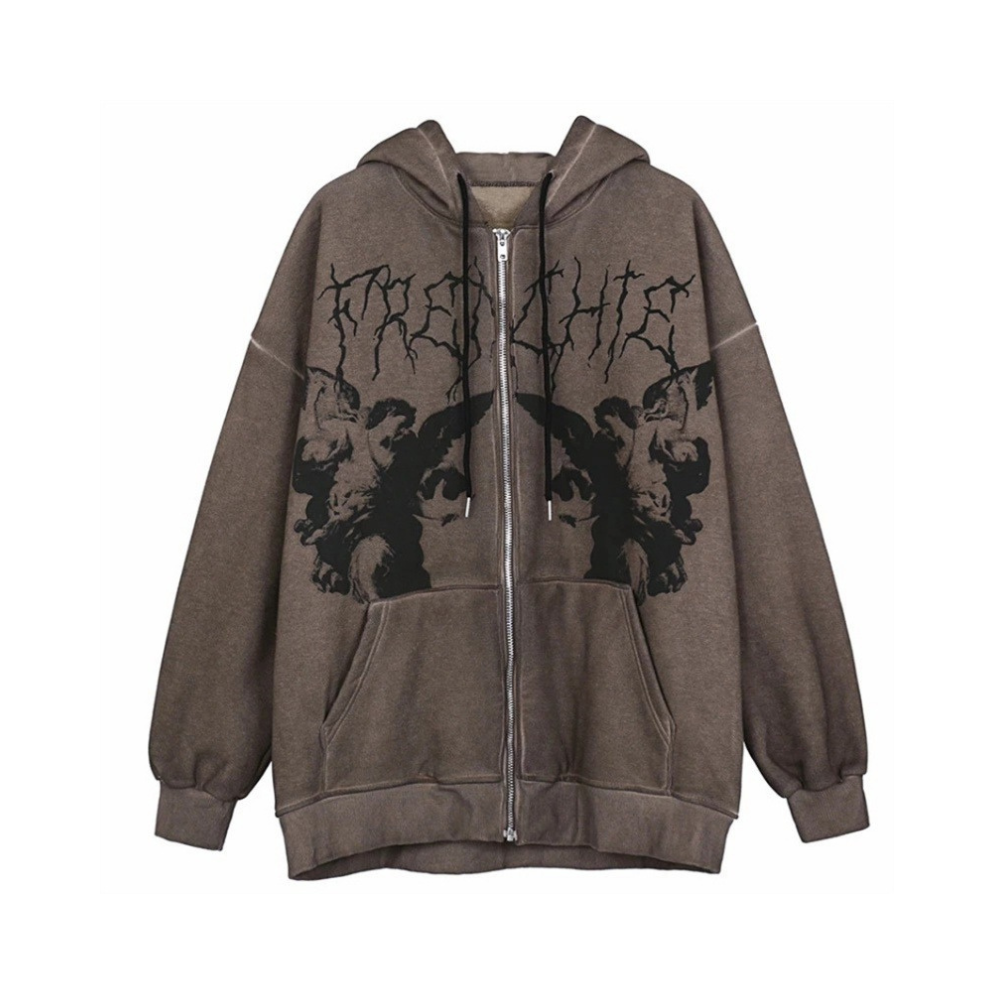 "Punk Gothic Letter" Hoodie