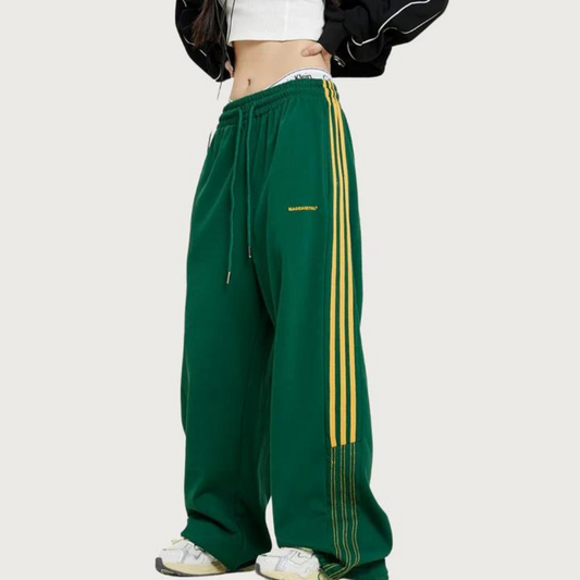 "Green Side Stripe Lounge" Sweatpants