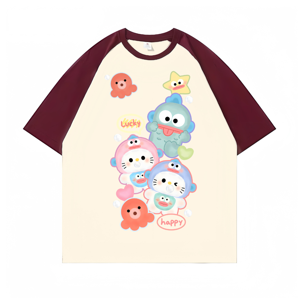 “Cartoon Many Fish” T-shirt