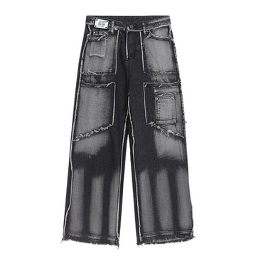 "High Street Frayed Gradient" Jeans