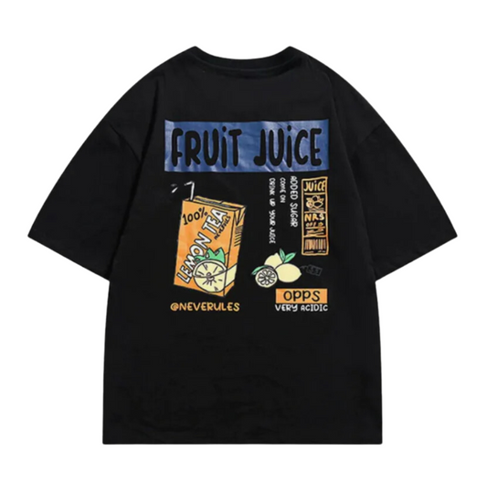 “Juice Pattern Cotton” T-shirt