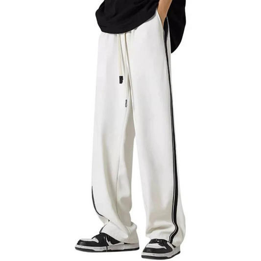 "Casual Straight Side Stripes With Drapey Feel" Sweatpants