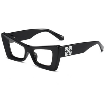 "Y2K Multicolor Trendy OW Cat-eye"Glasses