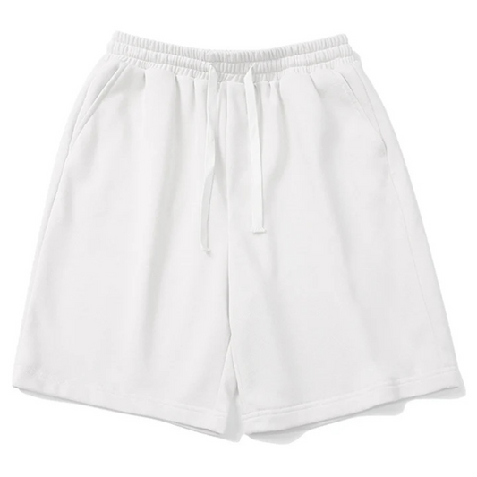 "Solid Color Drawstring" Shorts