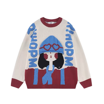 Urban Cartoon Girl Sweater