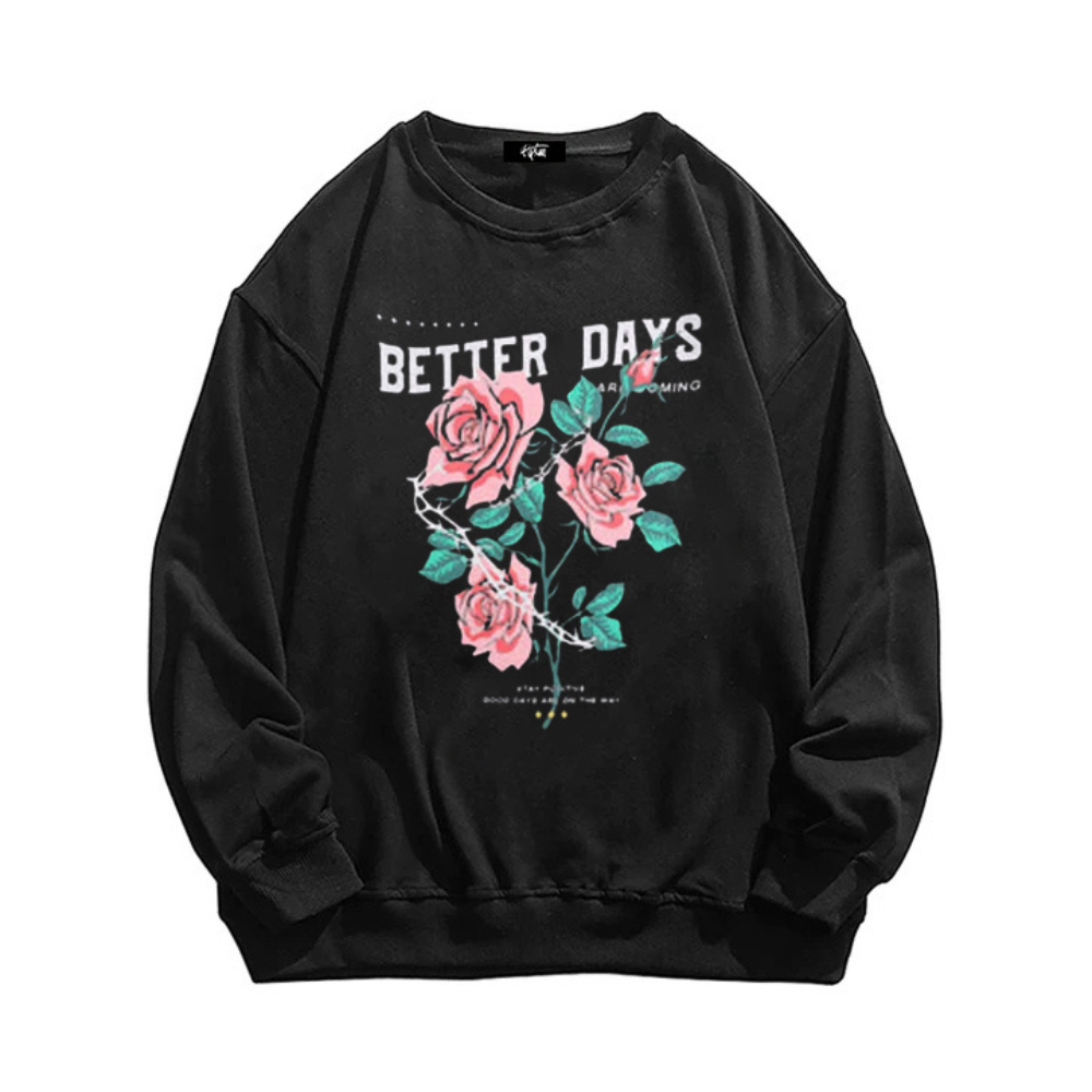 “Retro rose niche print” Sweatshirt