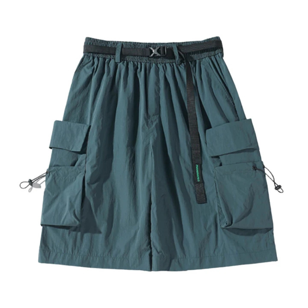 "Casual Cargo Belt Large Pocket" Shorts