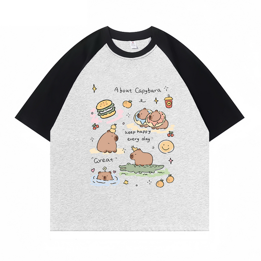 “Cute Hippo And Crocodile” T-shirt