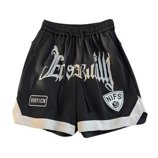 "High Street Heavy Embroidery" Shorts