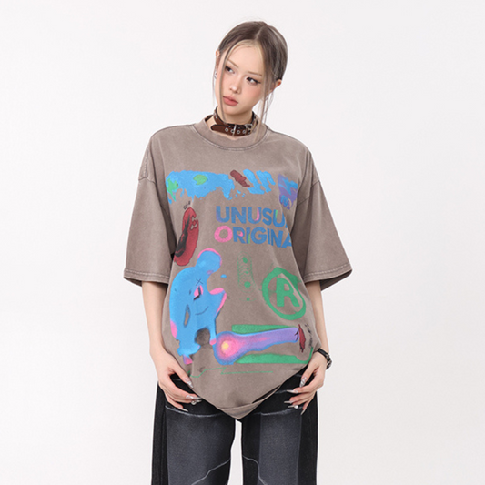 “American Retro Personalized Graffiti” T-shirt