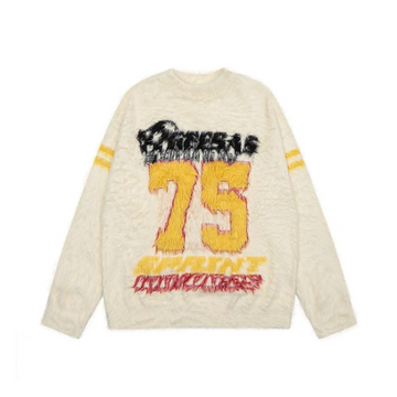 “Retro trend college sports style"Sweater