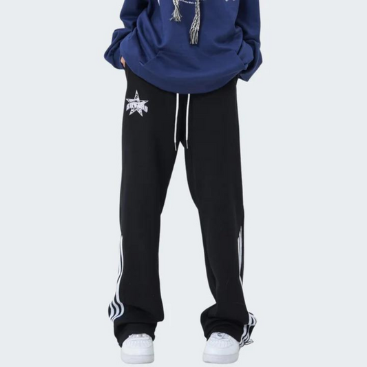 "High Street Pentagram Embroidered" Sweatpants