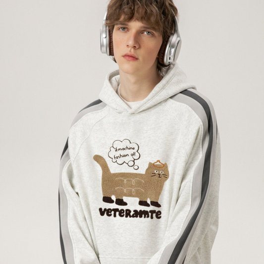 "Thinking Cat” Hoodie