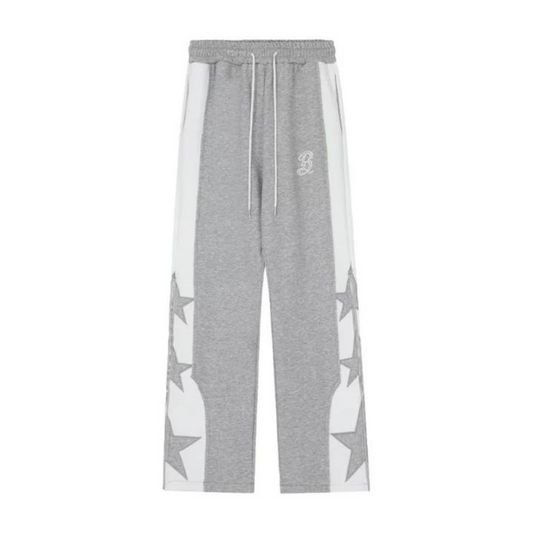 "Urban Letter Embroidery Zipper" Sweatpants