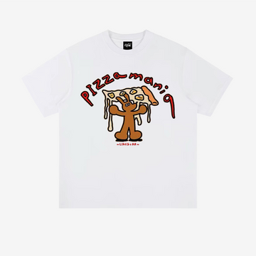 “Small bear holding pizza letters trendy American style” T-shirt