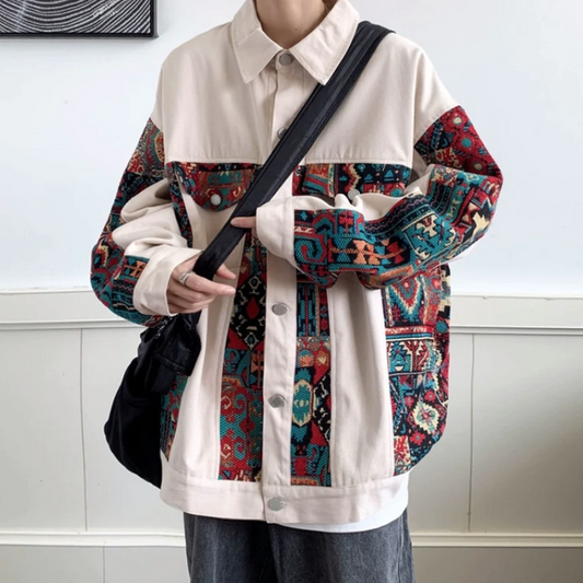 “American Spliced Color Pattern” Jacket