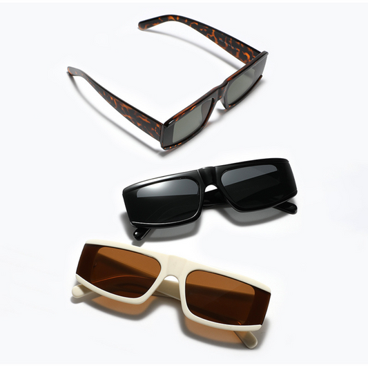 "Retro Square Frame Dune Style"Glasses