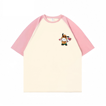 “Round Neck Pure Cotton Rabbit” T-shirt