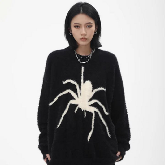 Casual Simple Spider Sweater