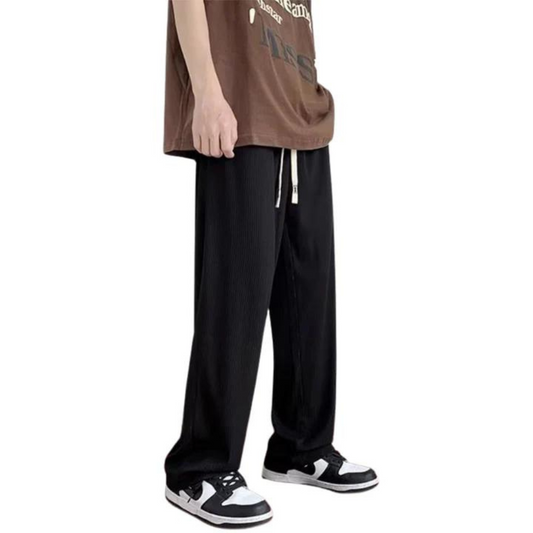 "Classic Solid Color Straight" Sweatpants