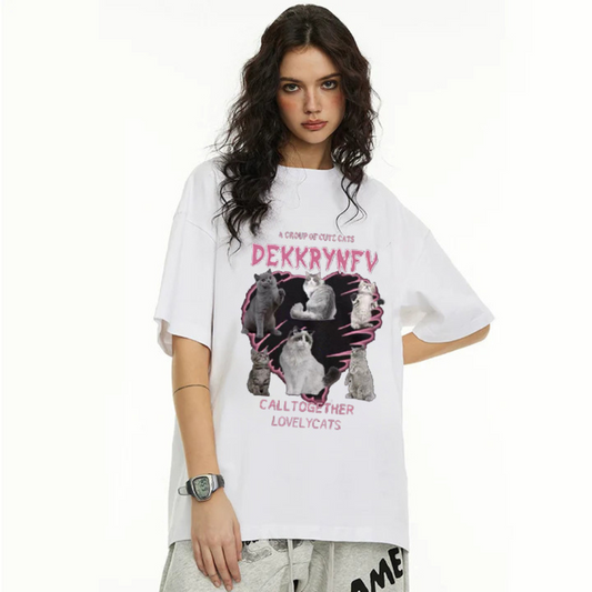 “Cute Cat Action” T-shirt