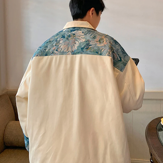 “Japanese Embroidery Pattern Stitching” Jacket