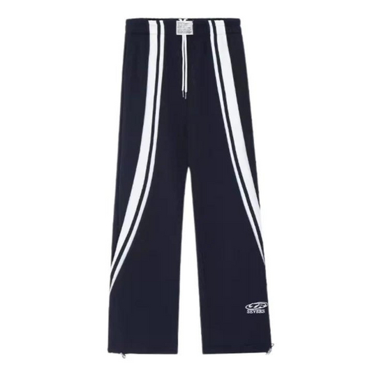 "Hip Hop Stripe Patchwork" Sweatpants