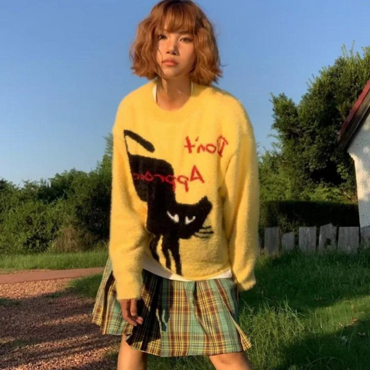 Cute Funny Cat Sweater