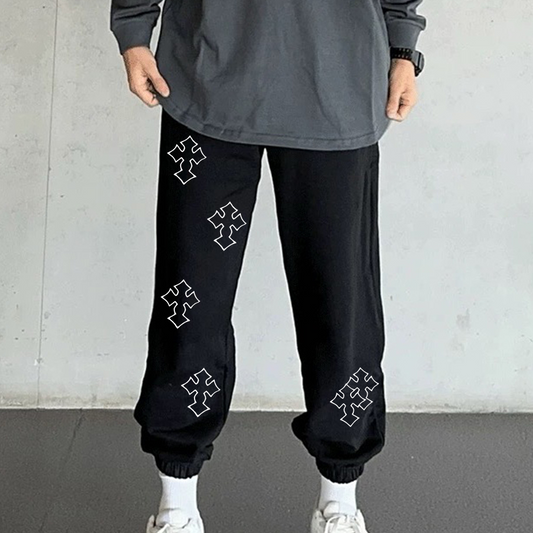 "Cross Pattern" Sweatpants