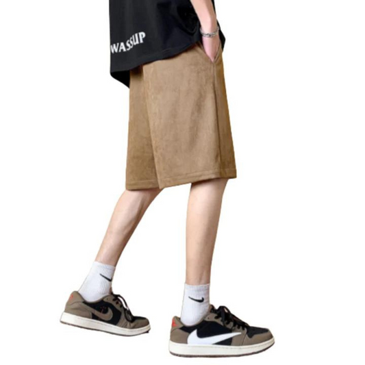 "Solid Letter Embroidery Cotton" Shorts