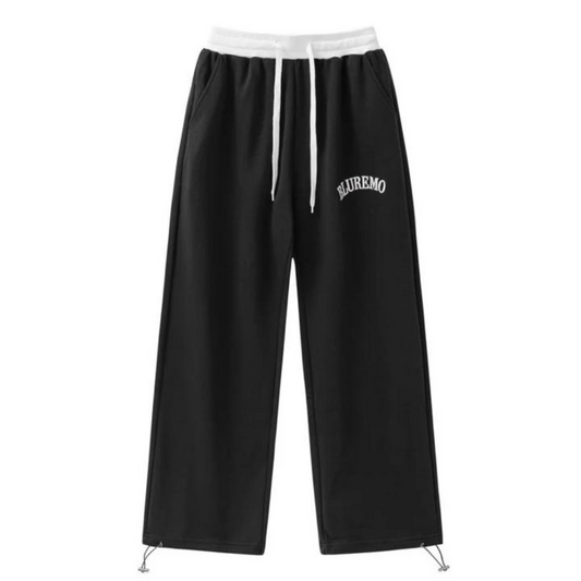 "Athletic Letter Embroidery" Sweatpants