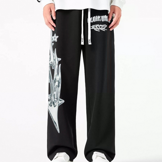 "Letter Graphic Street Star" Sweatpants