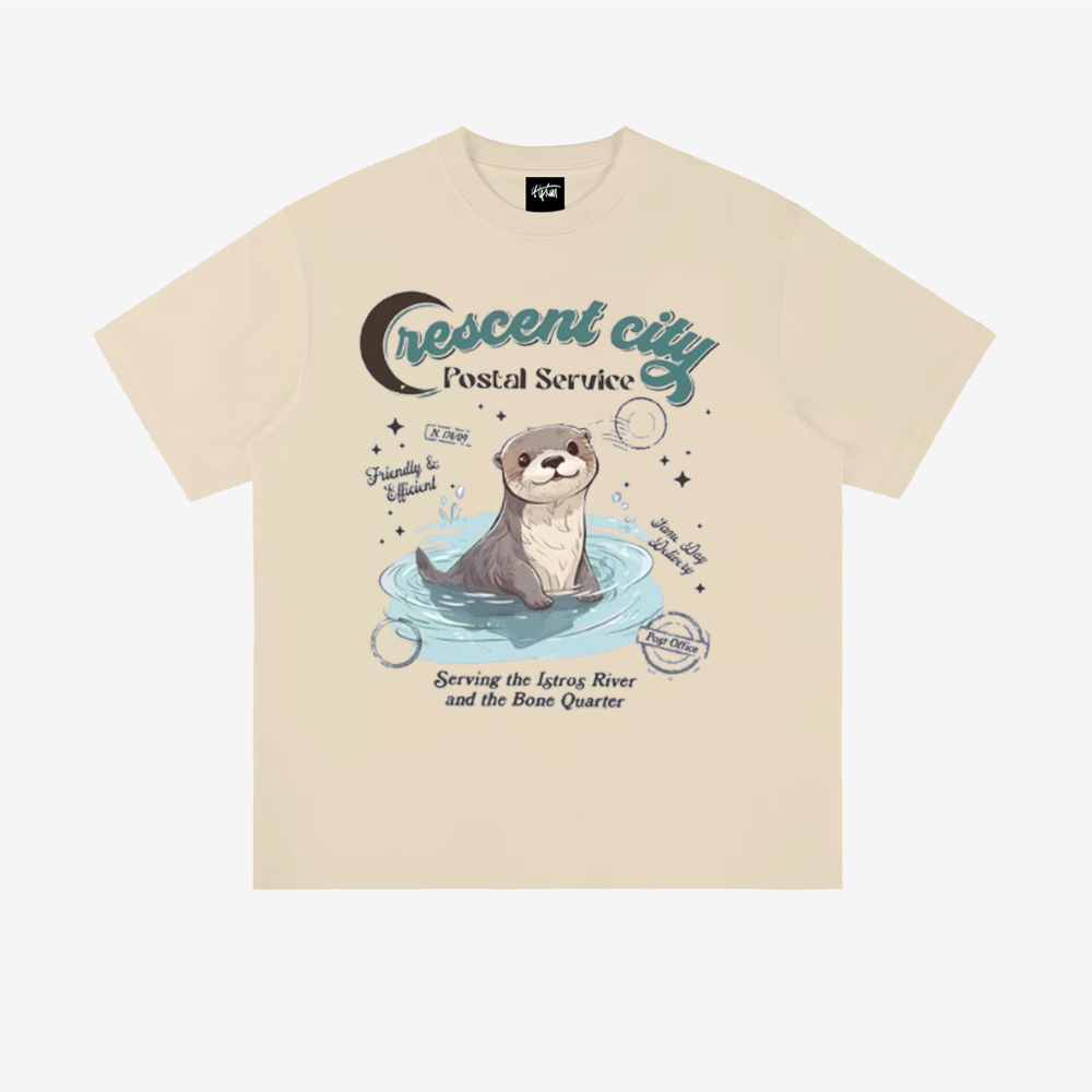 “American trendy niche cute otter print” T-shirt