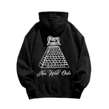 "Niche trend cool pyramid eye print" Hoodie