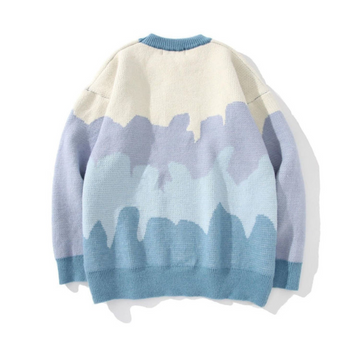 Color Match Wavy Sweater