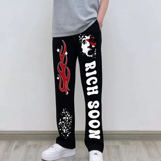 "Fire Face Letter" Sweatpants