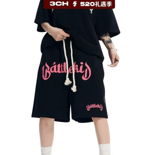 "Hip Hop Gothic Letter Street" Shorts