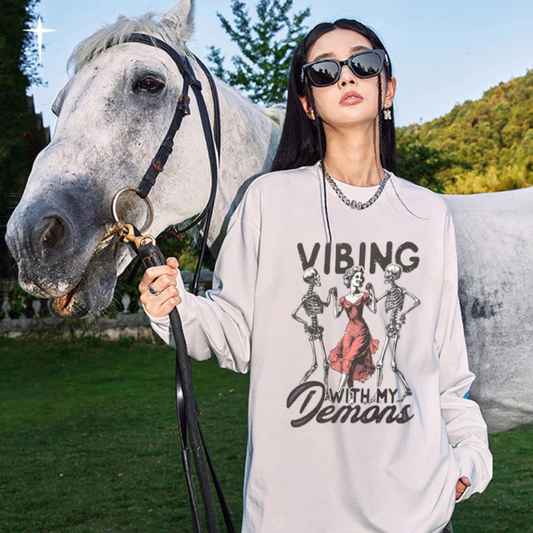 "Vibing with my demons" Sweatshirt