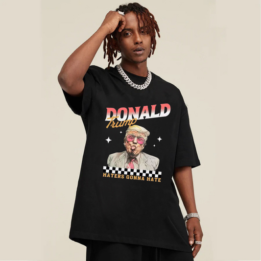 “American funny character letter print” T-shirt