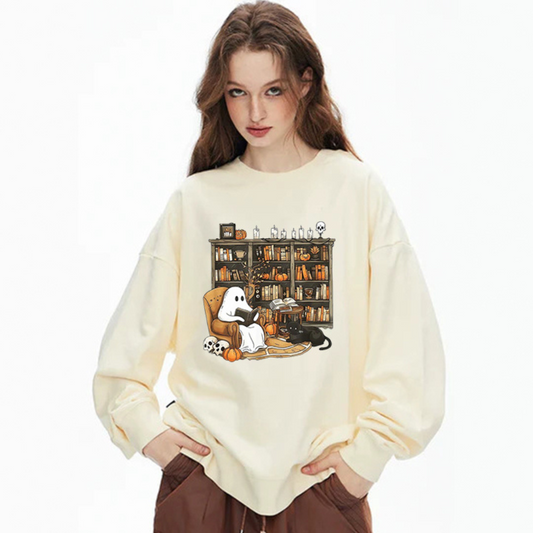 "Cute ghosts watching TV" Sweatshirt