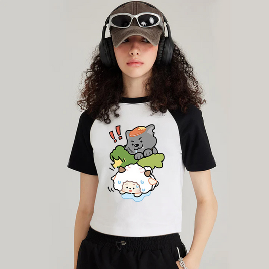 “Big Big Wolf And Lazy Sheep” T-shirt