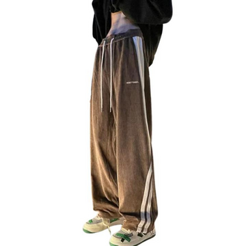 "Loose Straight Corduroy" Sweatpants