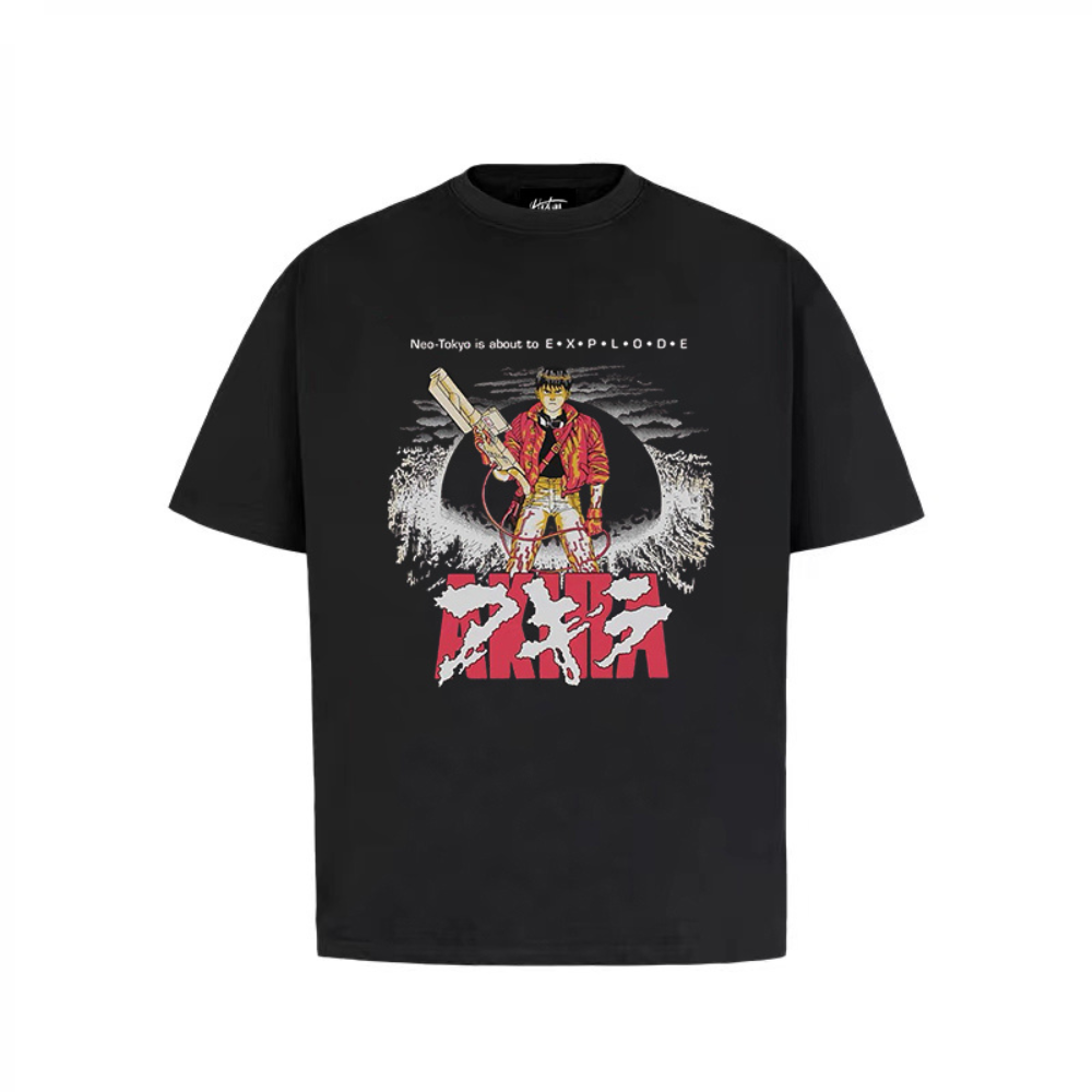 “American anime warrior trendy prints” T-shirt