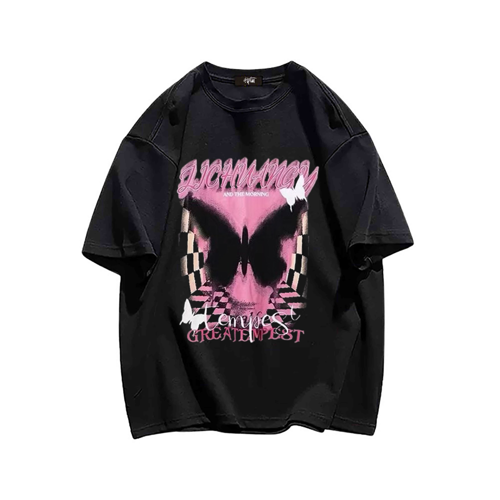 “Pink Black Butterfly” T-shirt