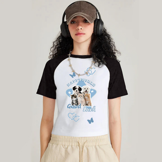 “Happy Life Of Cats And Dogs” T-shirt