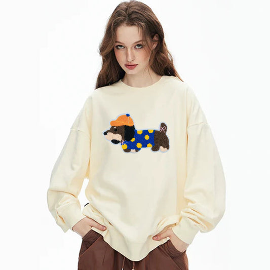 "Embroidered Cool Puppy" Sweatshirt