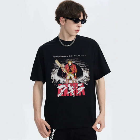 “American anime warrior trendy prints” T-shirt