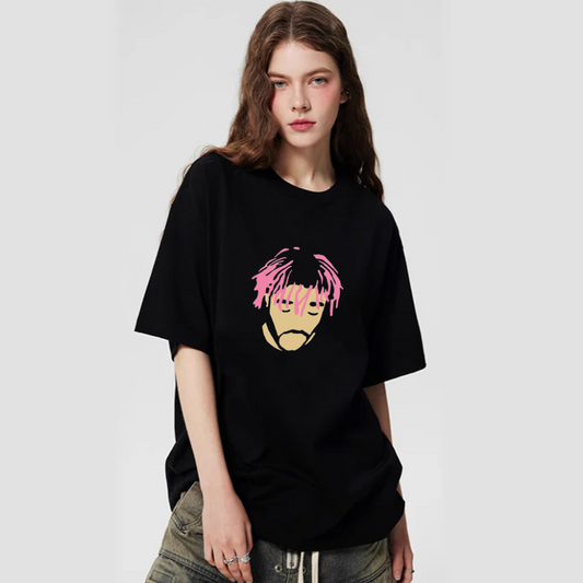 “American street portrait print” T-shirt