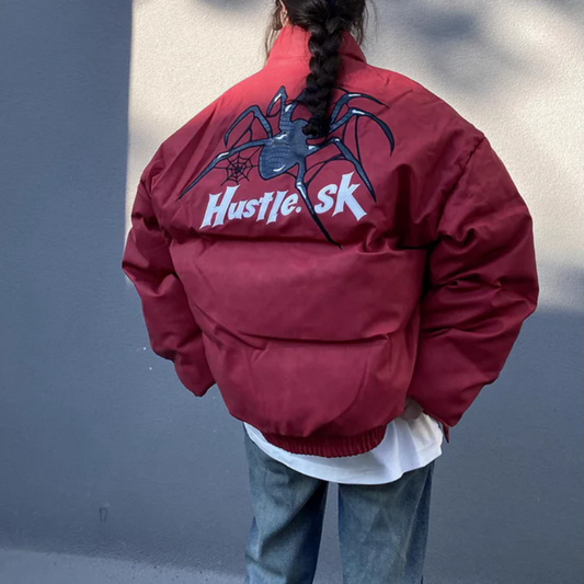 Hip Hop Spider Embroidery Coat